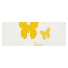 Yellow Butterfly Animals Fly Banner And Sign 8  X 3 