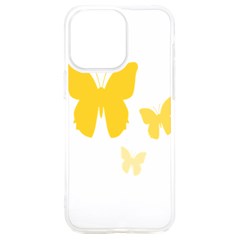 Yellow Butterfly Animals Fly Iphone 15 Plus Tpu Uv Print Case by anzea