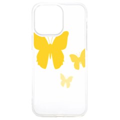 Yellow Butterfly Animals Fly Iphone 15 Pro Max Tpu Uv Print Case by anzea