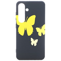 Yellow Butterfly Animals Fly Samsung Galaxy S24 6 2 Inch Black Tpu Uv Case