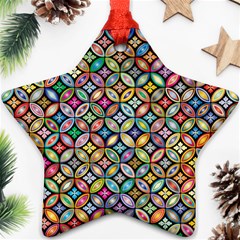 Floral Flowers Decorative Ornament (star)