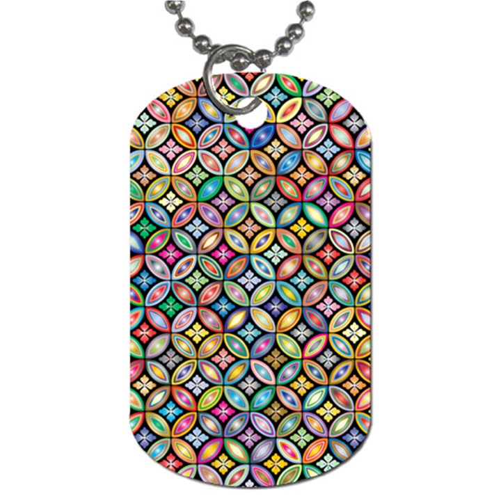 Floral Flowers Decorative Dog Tag (Two Sides)