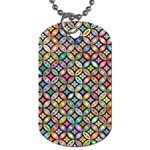 Floral Flowers Decorative Dog Tag (Two Sides) Back