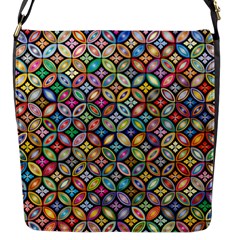 Floral Flowers Decorative Flap Closure Messenger Bag (s) by anzea