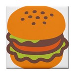 Hamburger Tile Coaster Front