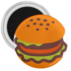 Hamburger 3  Magnets