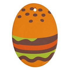 Hamburger Ornament (oval)