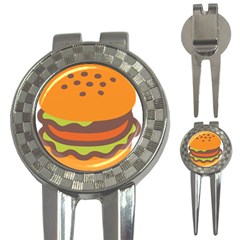 Hamburger 3-in-1 Golf Divots by anzea