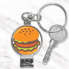 Hamburger Nail Clippers Key Chain