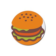 Hamburger Rubber Coaster (round) by anzea