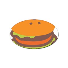 Hamburger Sticker (oval)