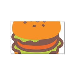 Hamburger Sticker Rectangular (10 Pack)