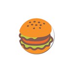 Hamburger Golf Ball Marker Front