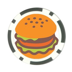 Hamburger Poker Chip Card Guard by anzea