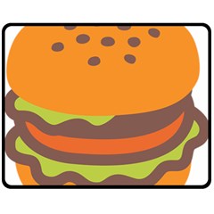 Hamburger Fleece Blanket (medium) by anzea