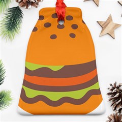 Hamburger Bell Ornament (two Sides)