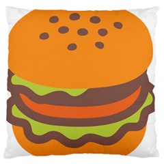 Hamburger Large Cushion Case (two Sides) by anzea