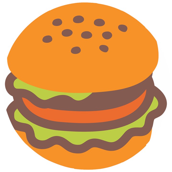 Hamburger Wooden Puzzle Round