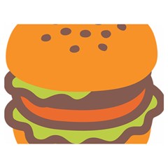 Hamburger Premium Plush Fleece Blanket (extra Small)