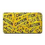 Caution Road Sign Cross Yellow Medium Bar Mat 16 x8.5  Bar Mat