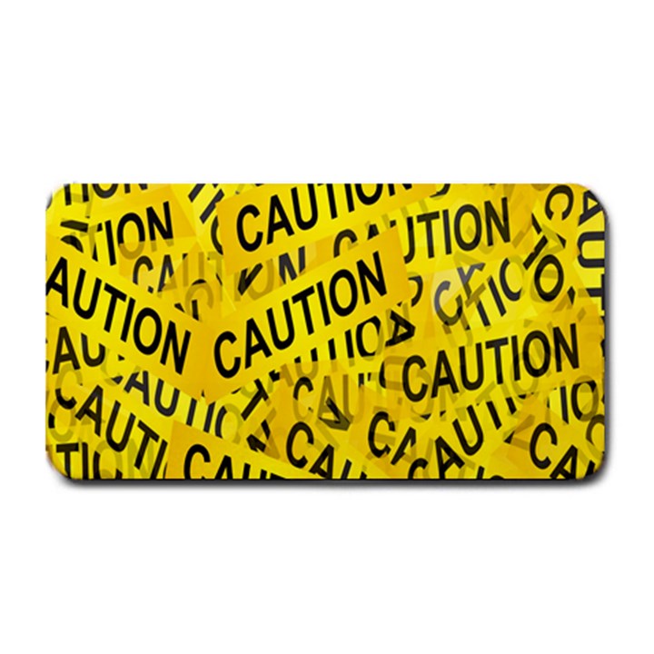 Caution Road Sign Cross Yellow Medium Bar Mat