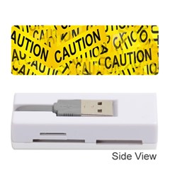 Caution Road Sign Cross Yellow Memory Card Reader (stick) by anzea