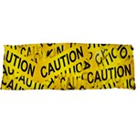 Caution Road Sign Cross Yellow Body Pillow Case Dakimakura (Two Sides) Front