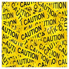 Caution Road Sign Cross Yellow Lightweight Scarf  by anzea