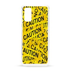 Caution Road Sign Cross Yellow Samsung Galaxy S20 6 2 Inch Tpu Uv Case