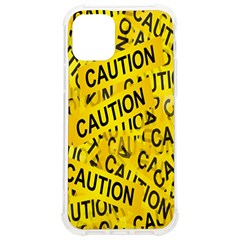 Caution Road Sign Cross Yellow Iphone 12/12 Pro Tpu Uv Print Case by anzea