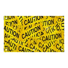 Caution Road Sign Cross Yellow Banner And Sign 5  X 3 