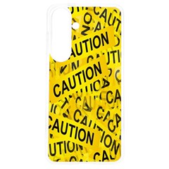 Caution Road Sign Cross Yellow Samsung Galaxy S24 6 2 Inch Tpu Uv Case