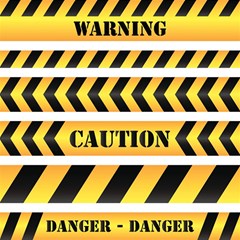 Caution Road Sign Warning Cross Danger Yellow Chevron Line Black Play Mat (square) by anzea