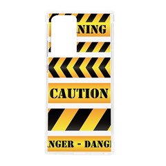 Caution Road Sign Warning Cross Danger Yellow Chevron Line Black Samsung Galaxy Note 20 Ultra Tpu Uv Case by anzea