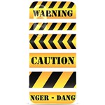 Caution Road Sign Warning Cross Danger Yellow Chevron Line Black Samsung Galaxy S24 Plus 6.7 Inch Black TPU UV Case Front