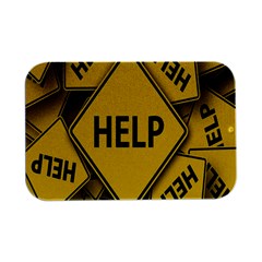 Caution Road Sign Help Cross Yellow Open Lid Metal Box (silver)   by anzea