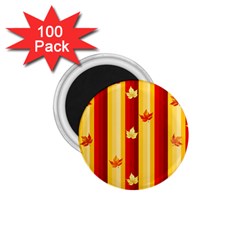 Autumn Fall Leaves Vertical 1 75  Magnets (100 Pack)  by anzea