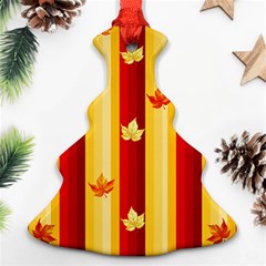 Autumn Fall Leaves Vertical Ornament (christmas Tree) 