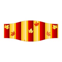 Autumn Fall Leaves Vertical Stretchable Headband