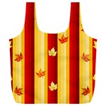 Autumn Fall Leaves Vertical Full Print Recycle Bag (XXL) Back