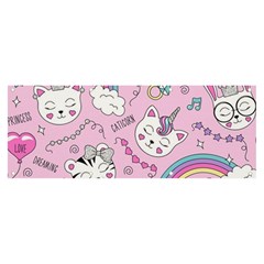 Beautiful Cute Animals Pattern Pink Banner And Sign 8  X 3  by Grandong