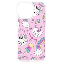 Beautiful Cute Animals Pattern Pink Iphone 15 Pro Max Tpu Uv Print Case by Grandong