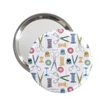 Pattern Seamless Texture Sewing 2.25  Handbag Mirrors Front