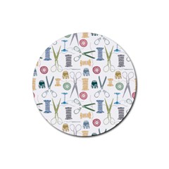 Pattern Seamless Texture Sewing Rubber Coaster (round)