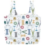 Pattern Seamless Texture Sewing Full Print Recycle Bag (XXXL) Front