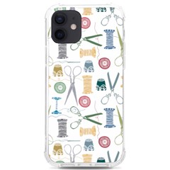 Pattern Seamless Texture Sewing Iphone 12/12 Pro Tpu Uv Print Case by Salmanaz77