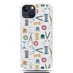 Pattern Seamless Texture Sewing iPhone 13 TPU UV Print Case Front