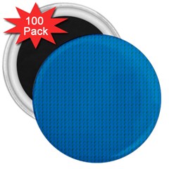 Blue Lego Texture Macro, Blue Dots Background, Lego 3  Magnets (100 Pack) by kyorashop23