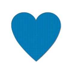 Blue Lego Texture Macro, Blue Dots Background, Lego Heart Magnet by kyorashop23