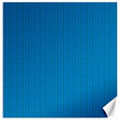 Blue Lego Texture Macro, Blue Dots Background, Lego Canvas 20  X 20  by kyorashop23